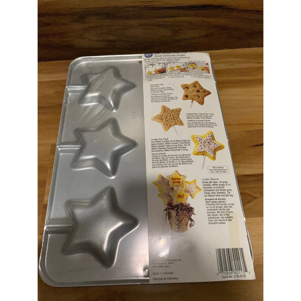 1998 Wilton‎ Cookie Stick Star Pan, SEALED